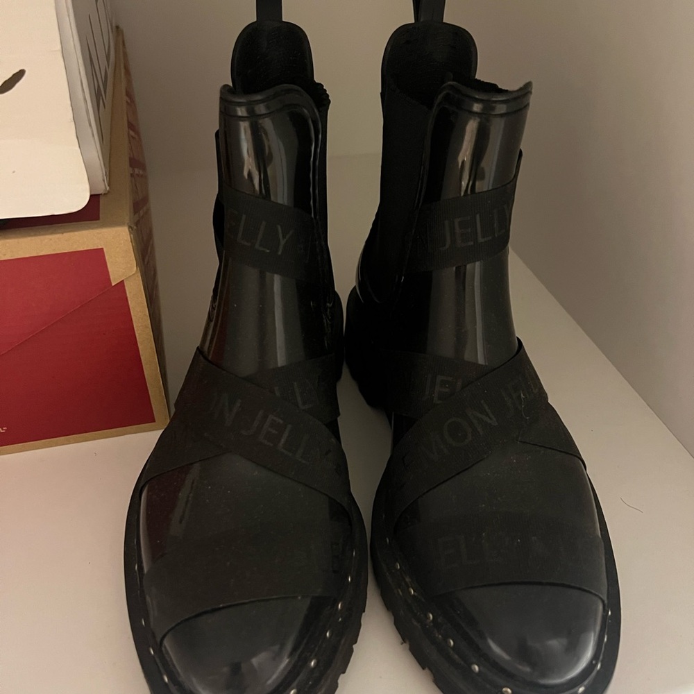 Black Ankle Boots with Straps